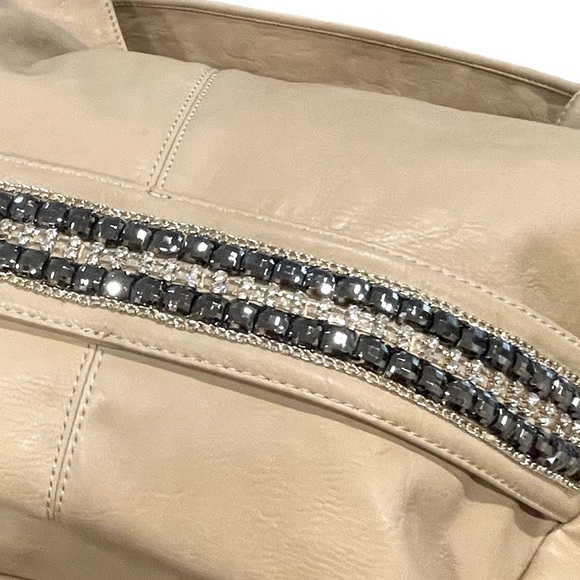 ***SOLD***. Charming Charlie Rhinestone Embellished Strapped Shoulder Bag - Picture 14 of 15